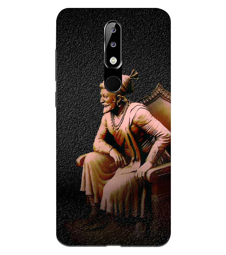 W0043-Shivaji Photo Back Cover for Nokia 5.1 Plus (Nokia X5)