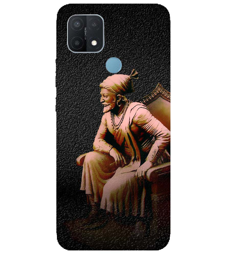 W0043-Shivaji Photo Back Cover for Oppo A15 and Oppo A15s