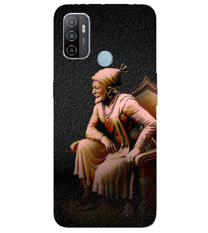 W0043-Shivaji Photo Back Cover for Oppo A53