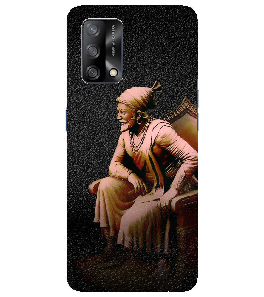 W0043-Shivaji Photo Back Cover for Oppo F19