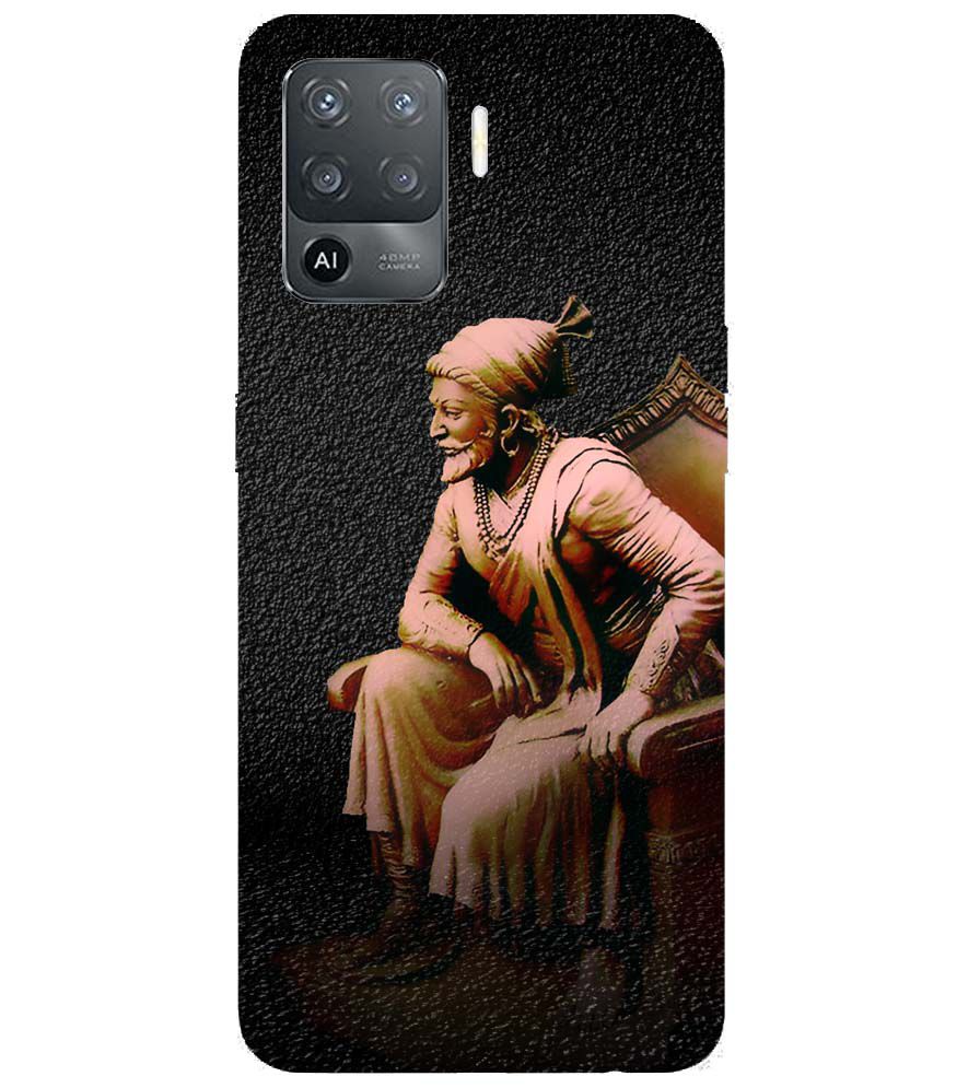 W0043-Shivaji Photo Back Cover for Oppo F19 Pro