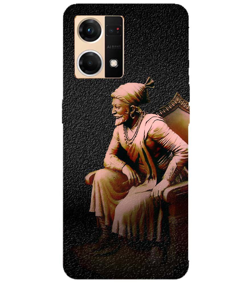W0043-Shivaji Photo Back Cover for Oppo F21 Pro