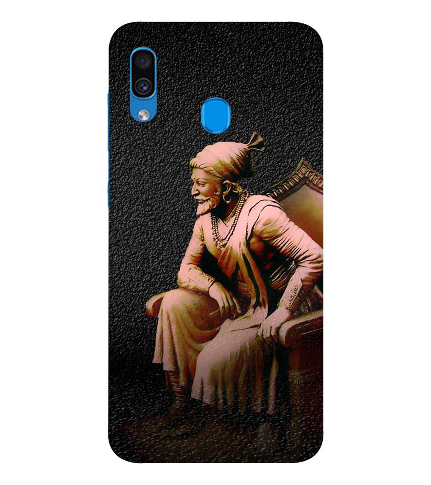 W0043-Shivaji Photo Back Cover for Samsung Galaxy A20