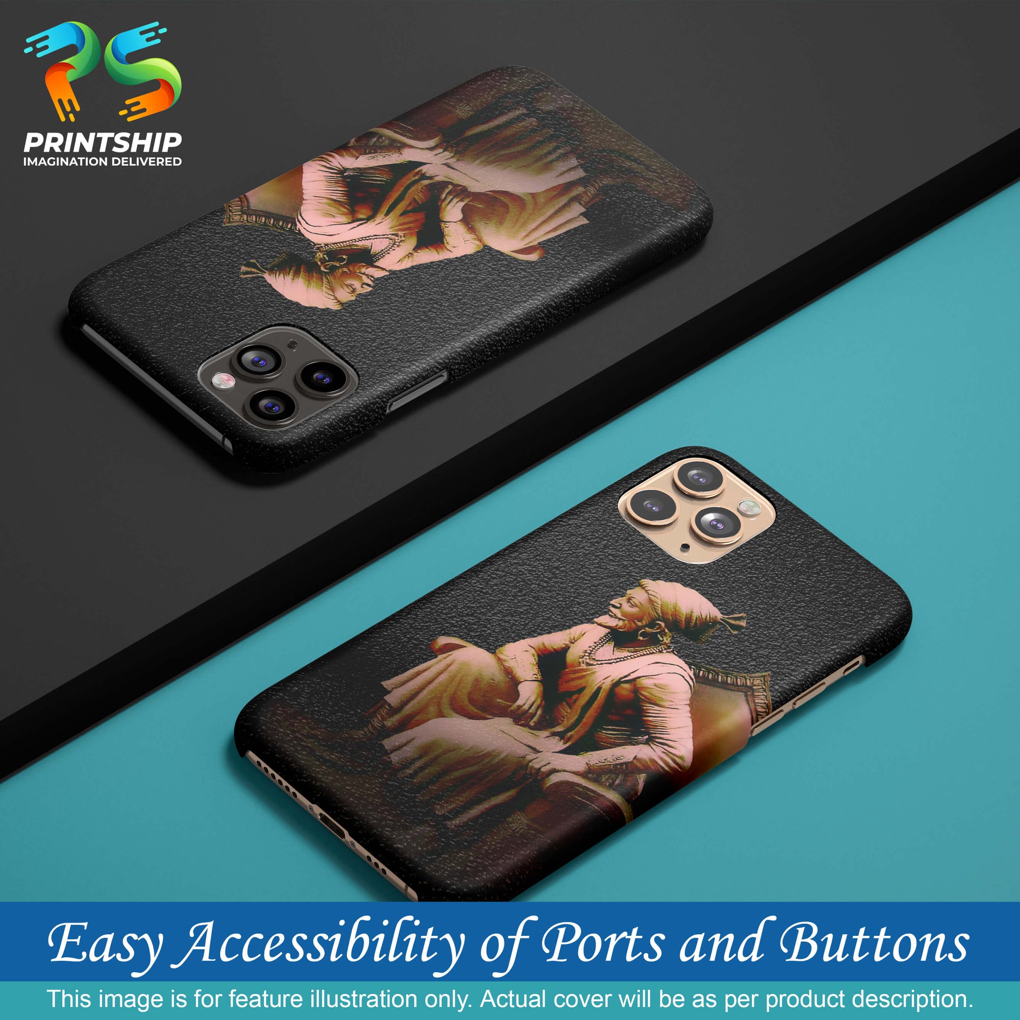 W0043-Shivaji Photo Back Cover for Samsung Galaxy M10-Image5