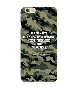 W0450-Indian Army Quote Back Cover for Apple iPhone 6 and iPhone 6S