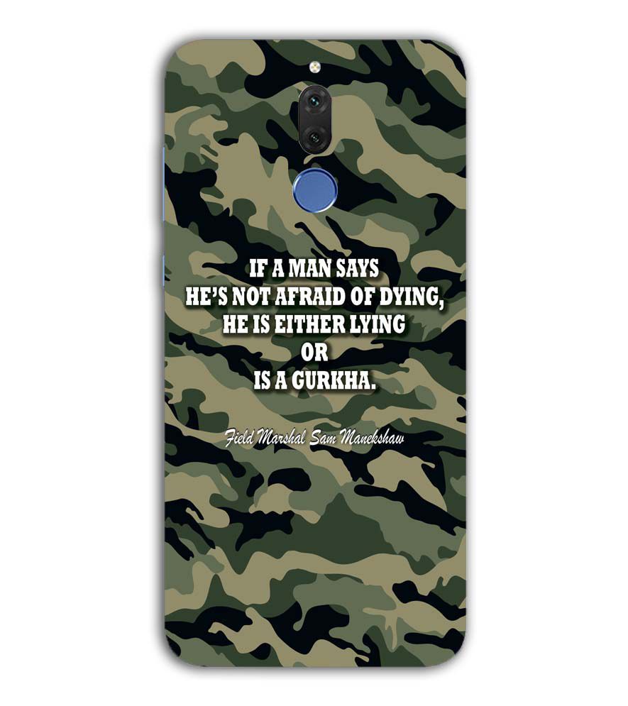 W0450-Indian Army Quote Back Cover for Huawei Nova 2i