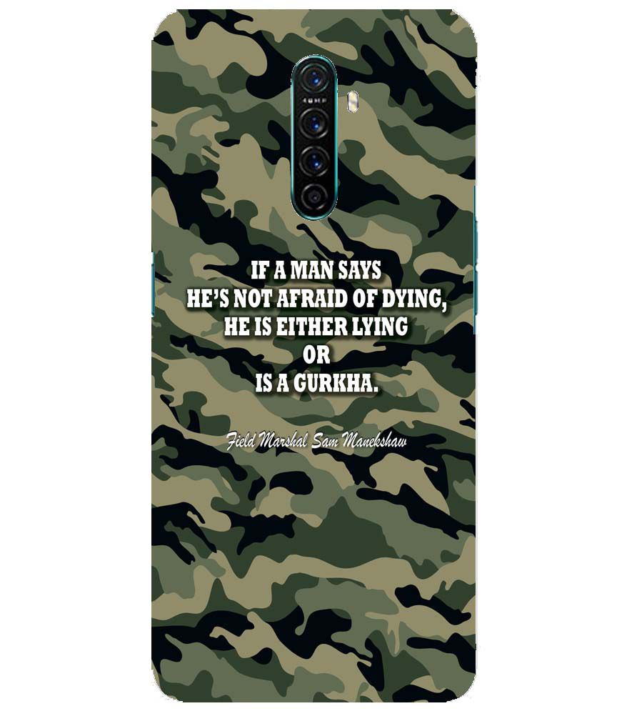 W0450-Indian Army Quote Back Cover for Oppo Reno Ace
