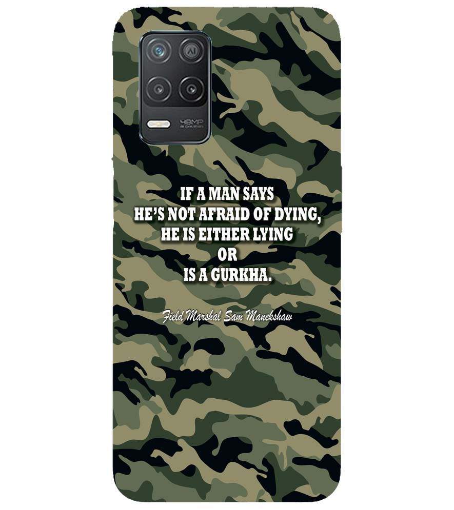 W0450-Indian Army Quote Back Cover for Realme 9 5G