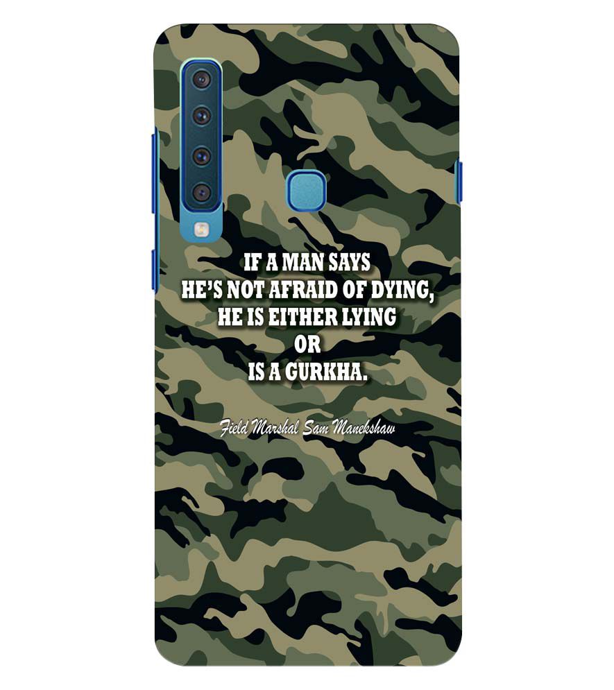 W0450-Indian Army Quote Back Cover for Samsung Galaxy A9 (2018)