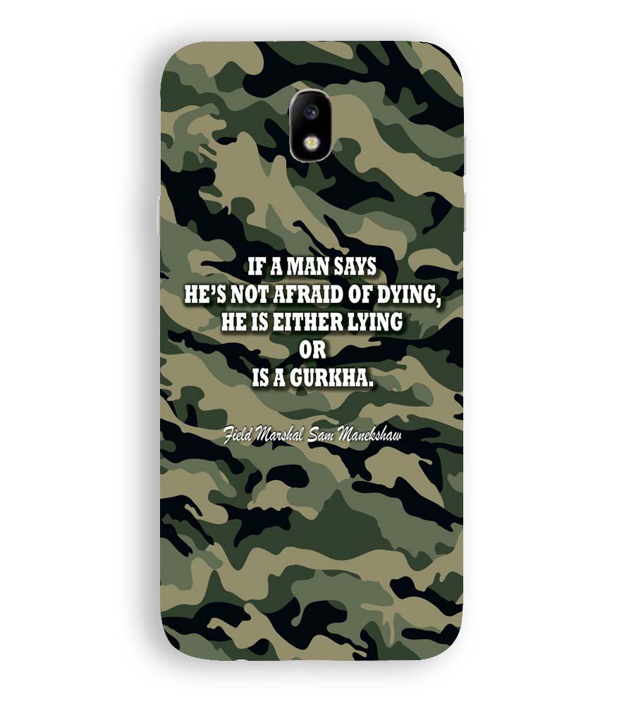 W0450-Indian Army Quote Back Cover for Samsung Galaxy J7 Pro
