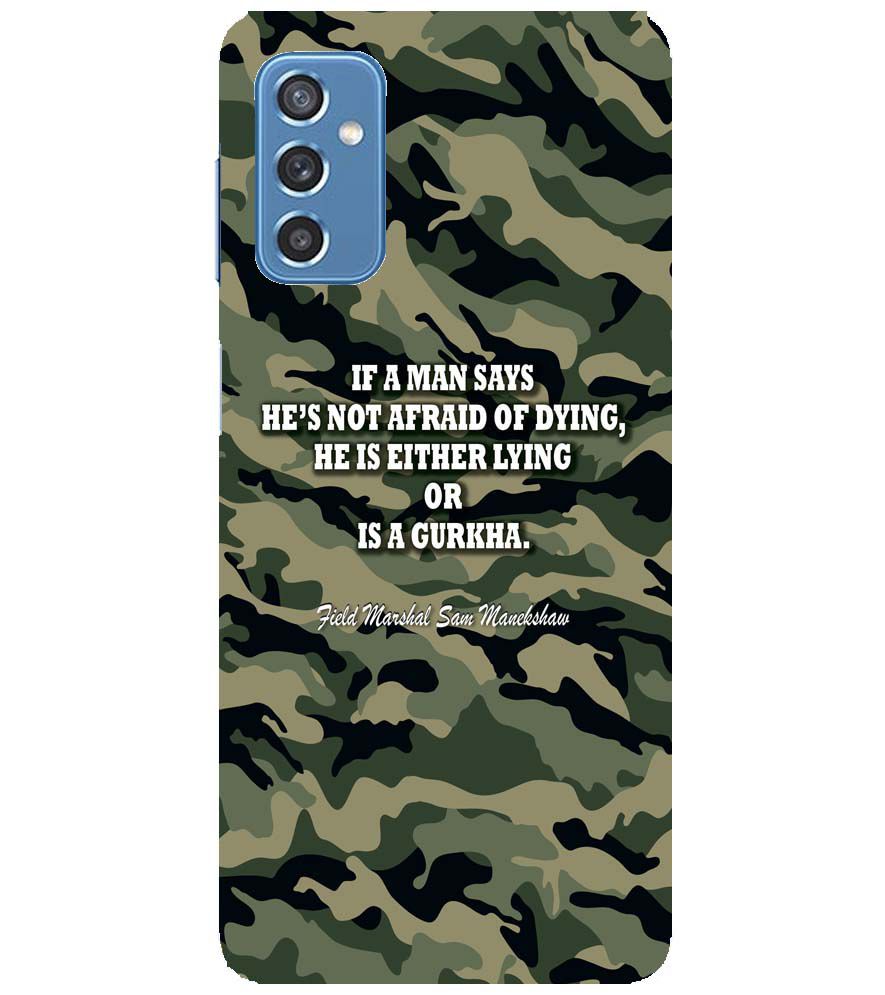 W0450-Indian Army Quote Back Cover for Samsung Galaxy M52 5G