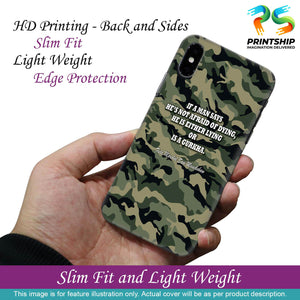 W0450-Indian Army Quote Back Cover for Apple iPhone 6 and iPhone 6S-Image2
