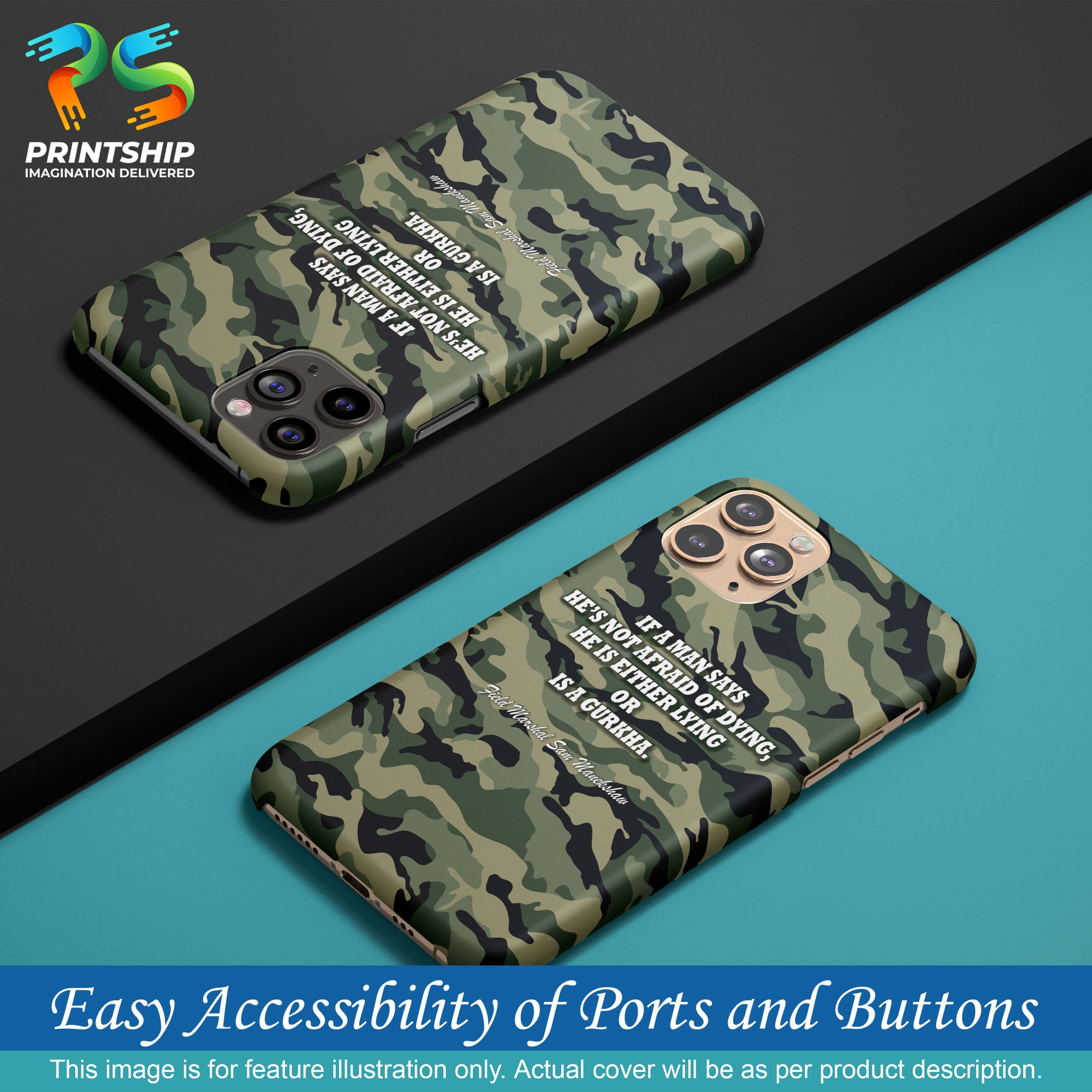 W0450-Indian Army Quote Back Cover for Apple iPhone X-Image5