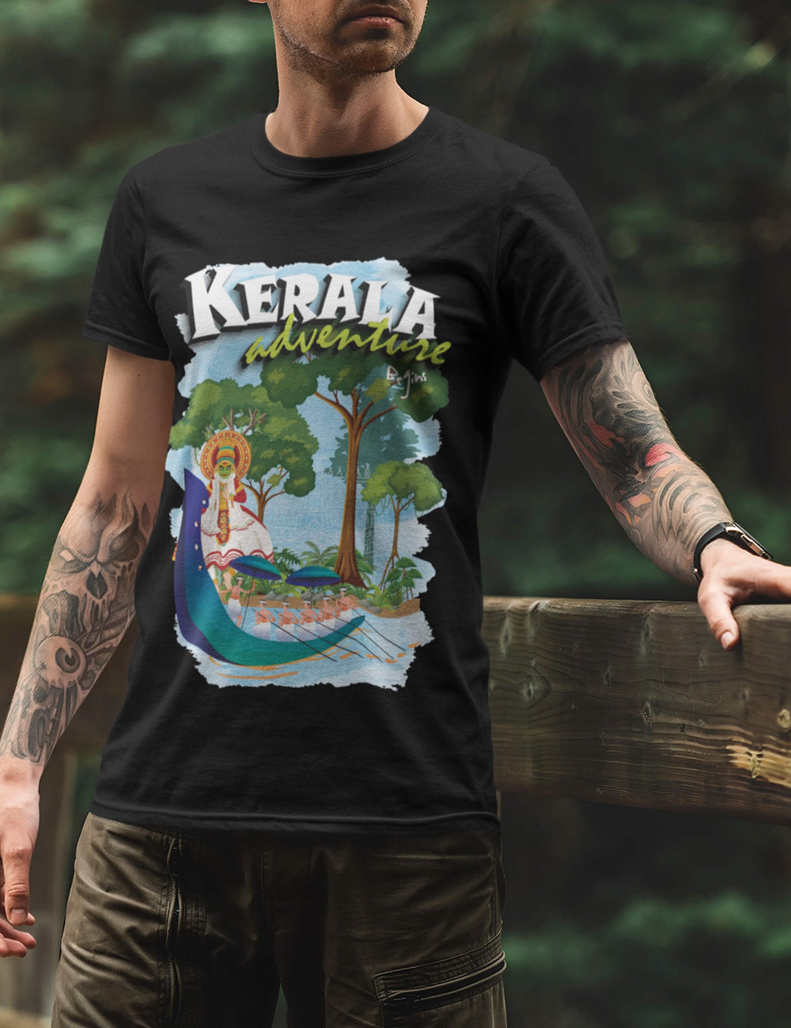 Kerala Adventure begins T-shirt