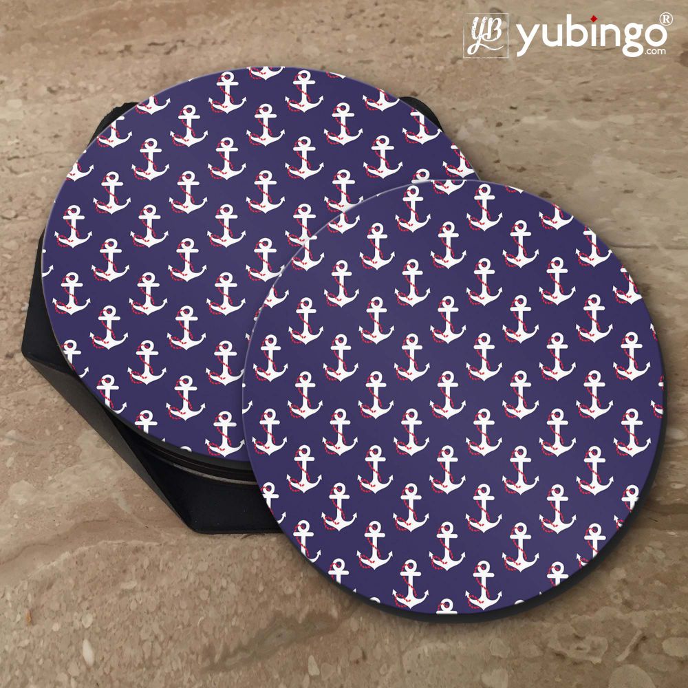 Anchor Pattern Coasters-Image5