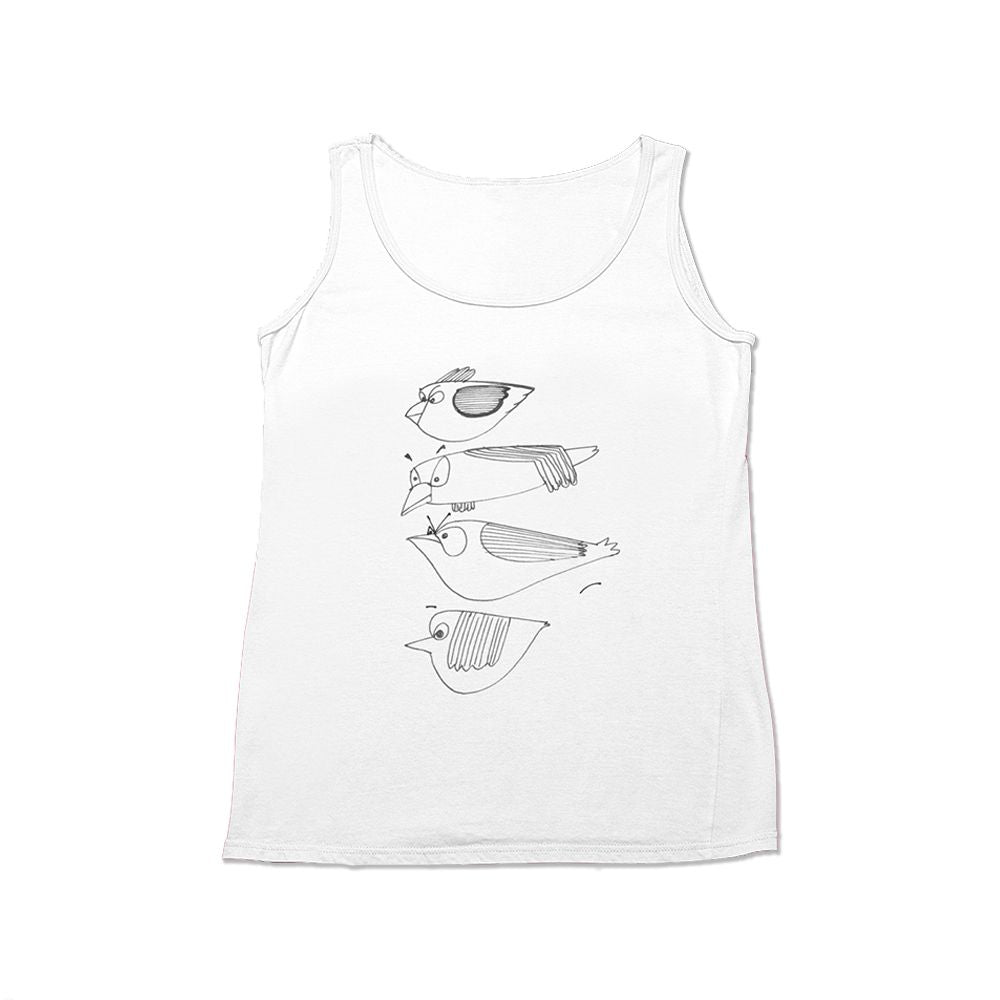 Angry birds Tank Tops-White