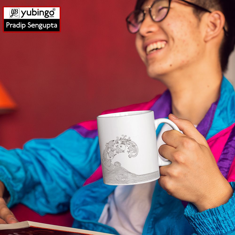 Fishy wave Coffee Mug-Image4