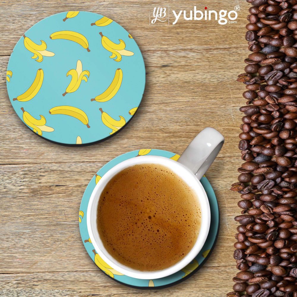 Banana Pattern Coasters