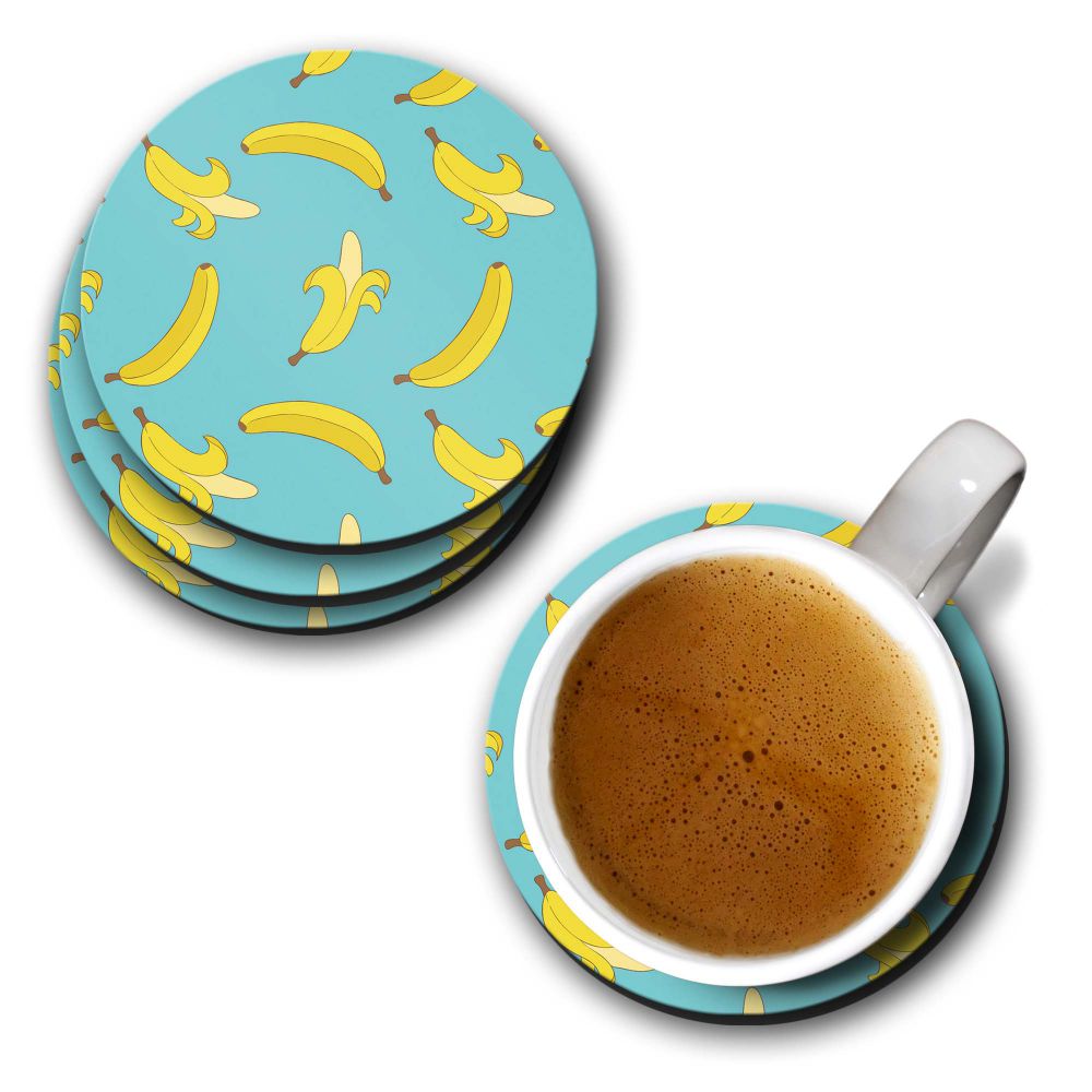 Banana Pattern Coasters