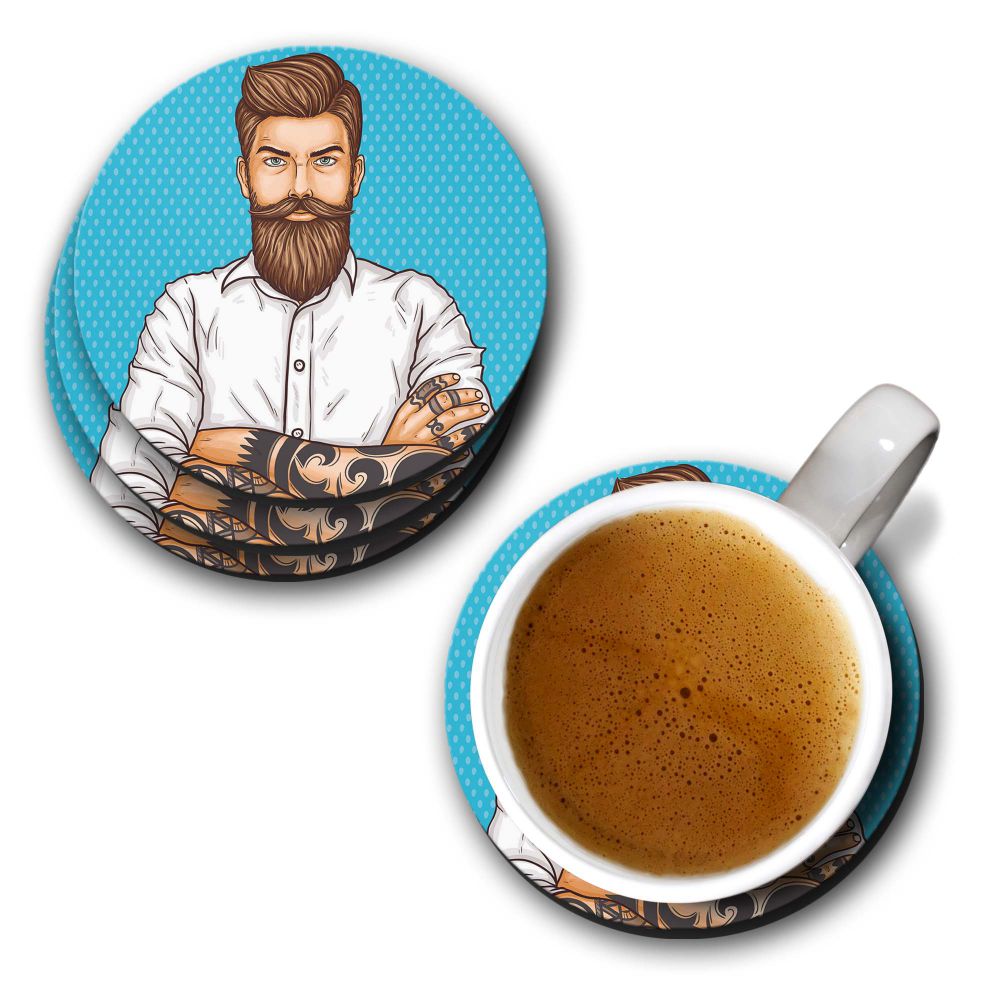 Beard King Coasters