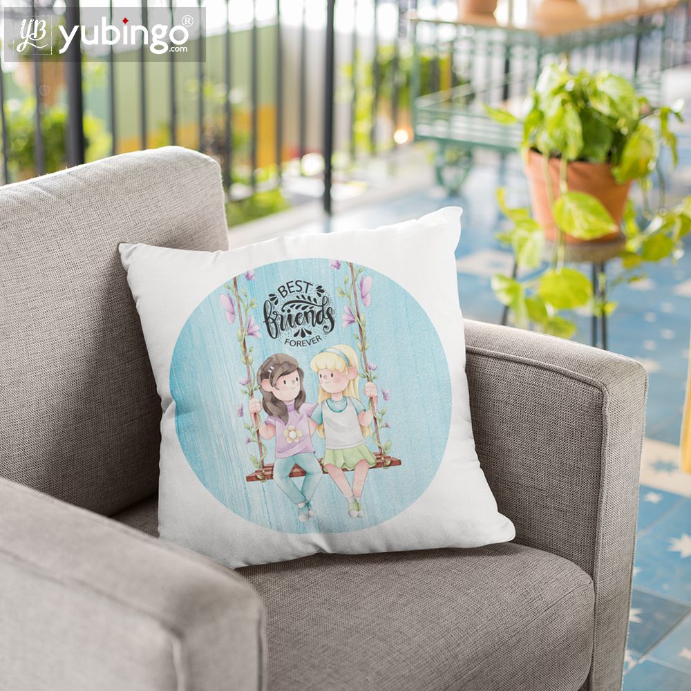 Best Friends Forever Cushion, Coffee Mug with Coaster and Keychain-Image2