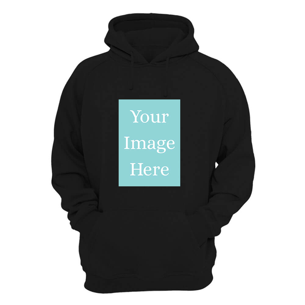 Black Customised Hoodie - Front Print