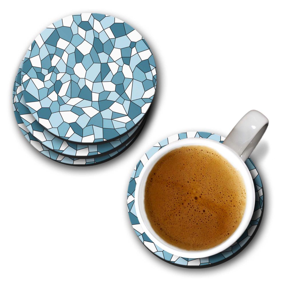 Blue Mosaic Coasters