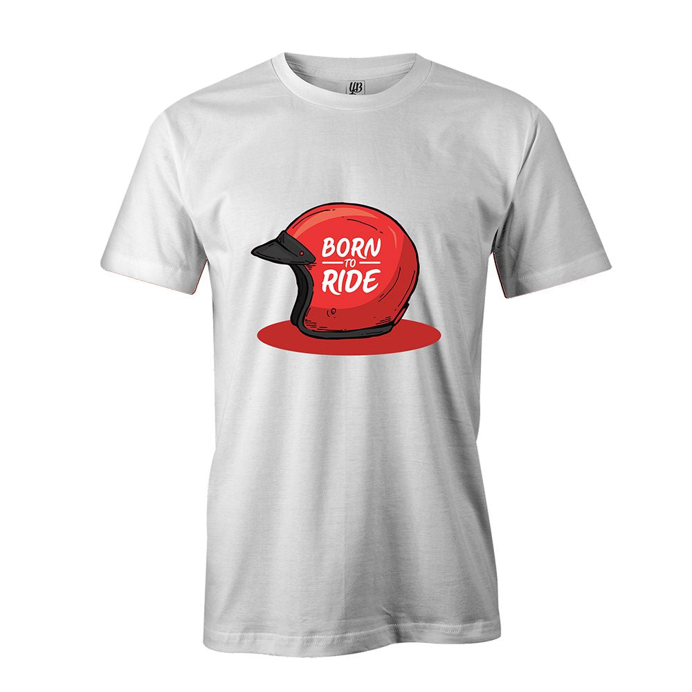 Born 2 Ride Men T-Shirt-White