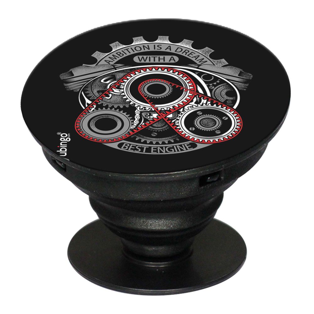 Ambition Is a Dream Mobile Grip Stand (Black)