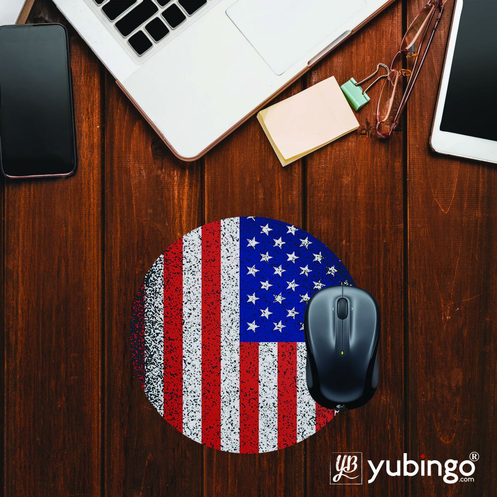 America Mouse Pad (Round)-Image2