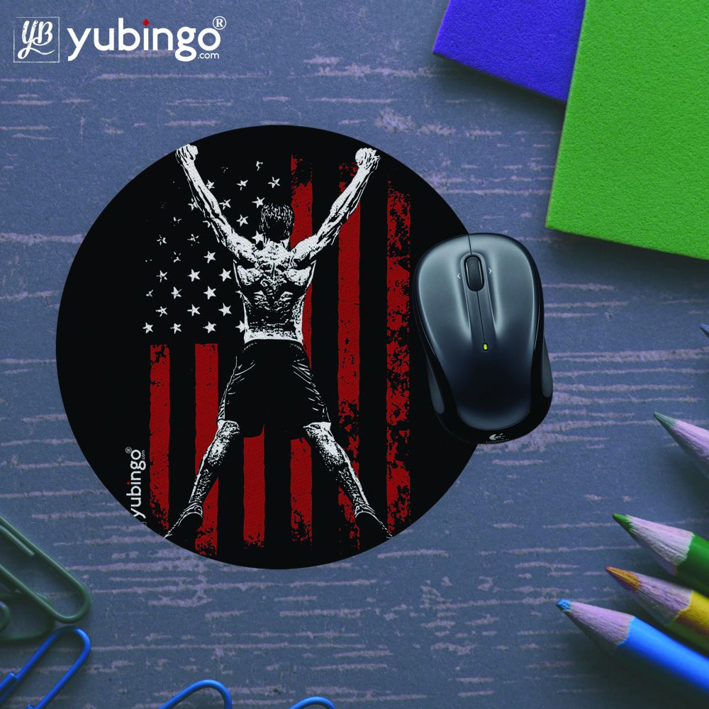 American Honour Mouse Pad (Round)-Image5