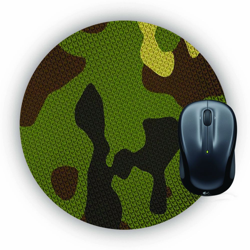 Army Camouflage Mouse Pad (Round)