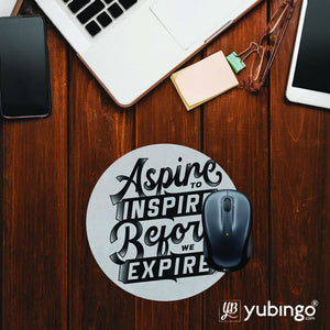 Aspire to Inspire Mouse Pad (Round)-Image2