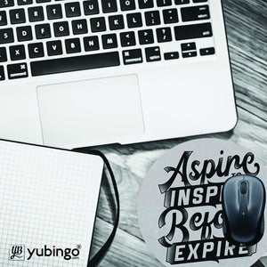 Aspire to Inspire Mouse Pad (Round)-Image4