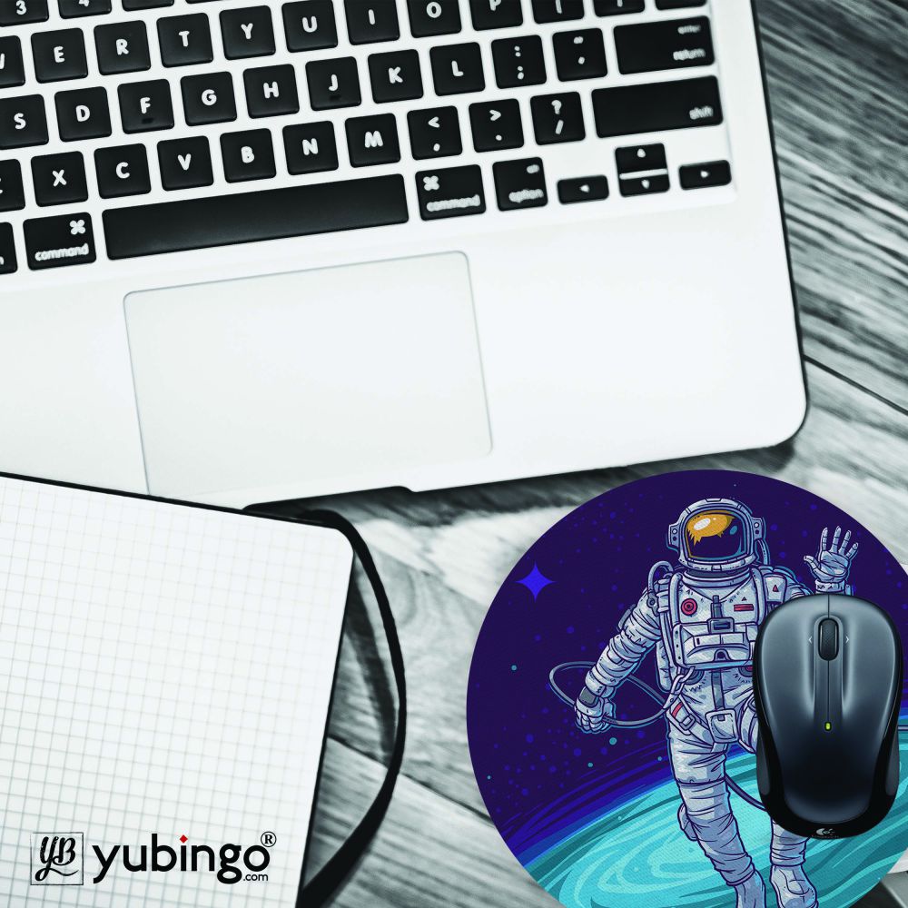 Astronaut Mouse Pad (Round)-Image4