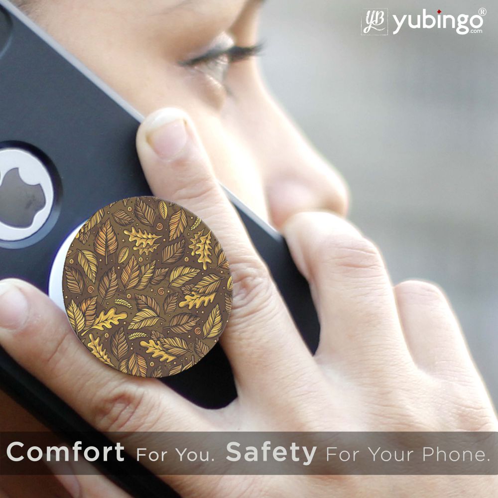 Autumn Leaves Mobile Grip Stand (Black)-Image6