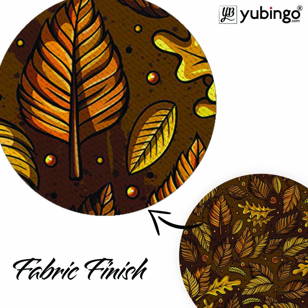 Autumn Leaves Mouse Pad (Round)-Image3