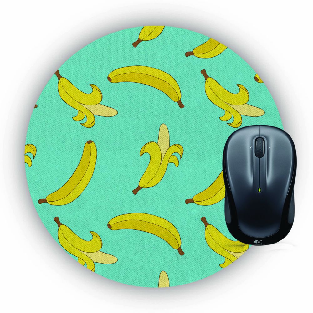 Banana Pattern Mouse Pad (Round)