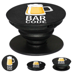 Bar Code Mobile Grip Stand (Black)-Image2