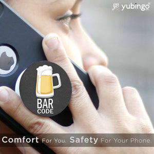Bar Code Mobile Grip Stand (Black)-Image6
