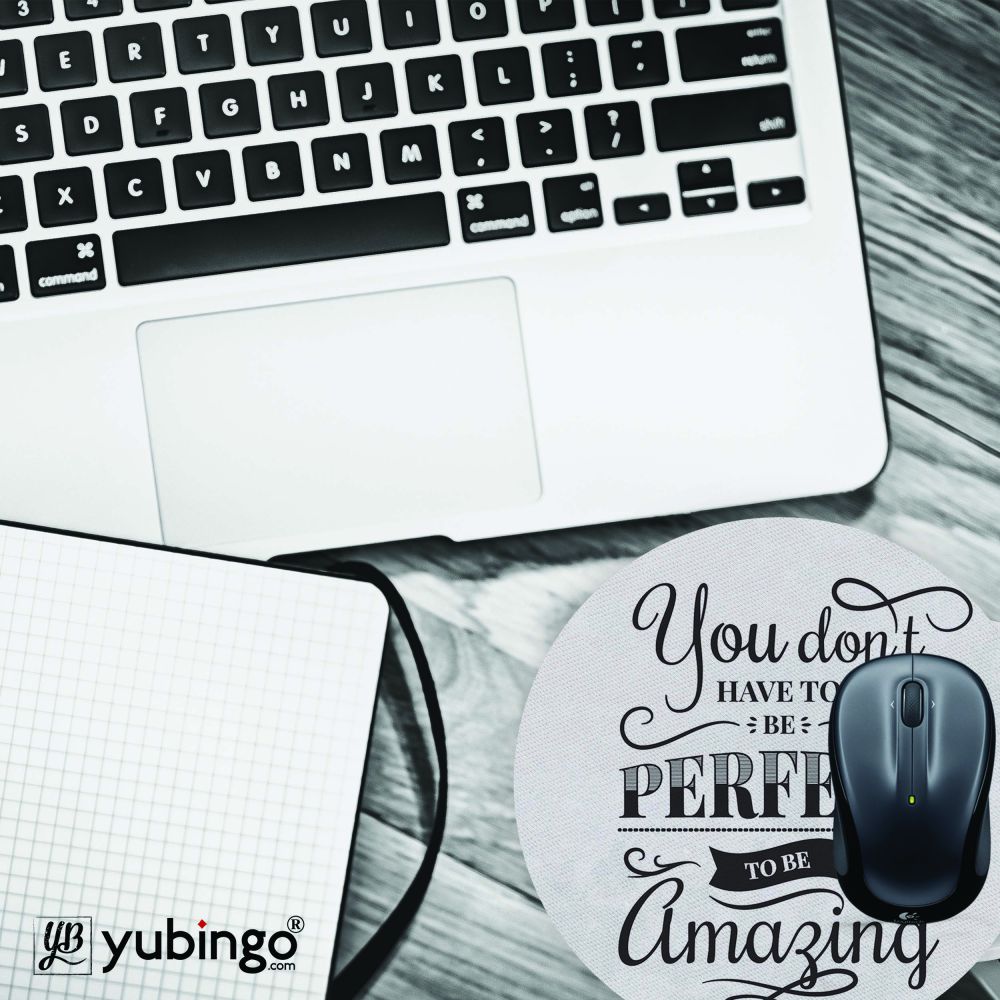 Be Amazing Mouse Pad (Round)-Image4