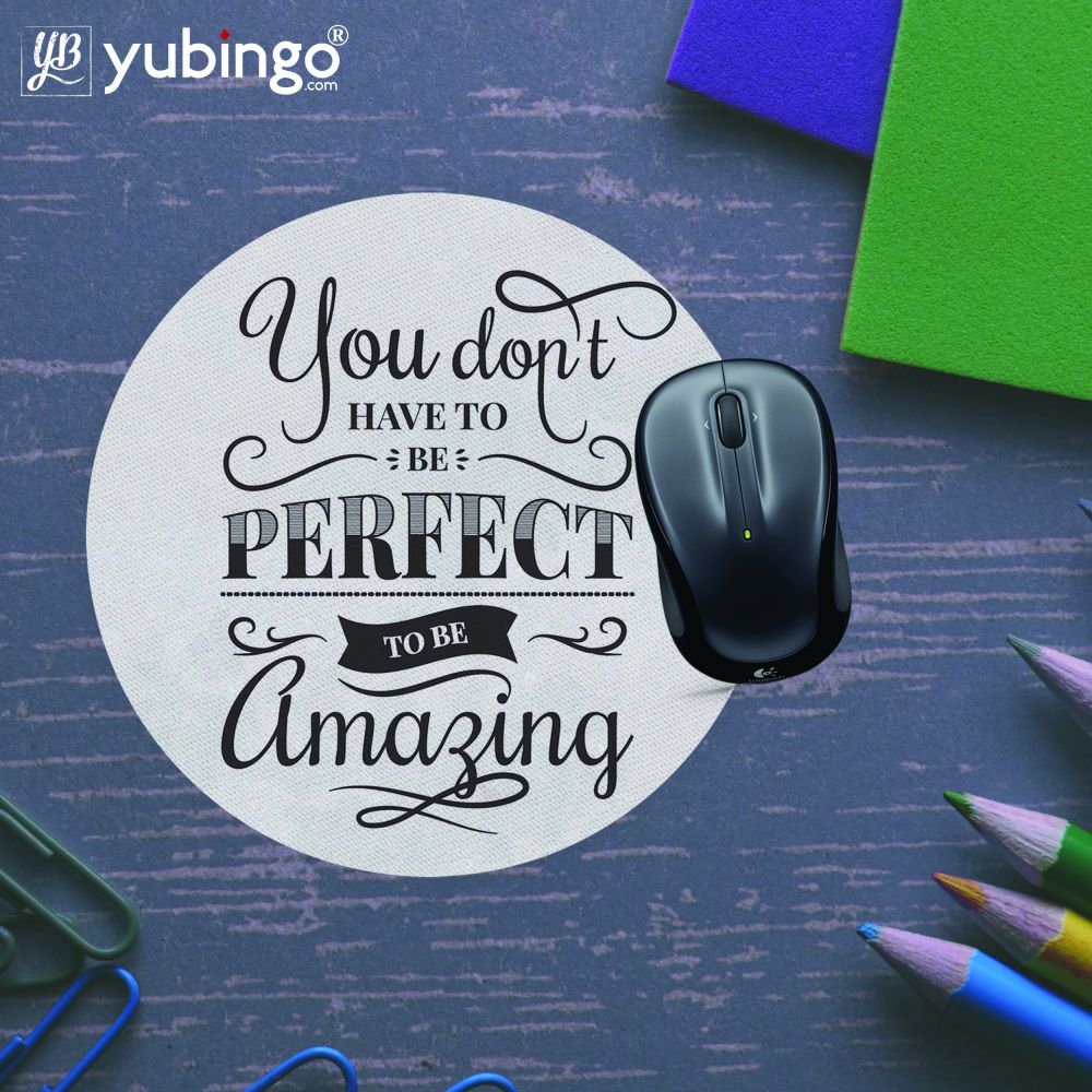Be Amazing Mouse Pad (Round)-Image5