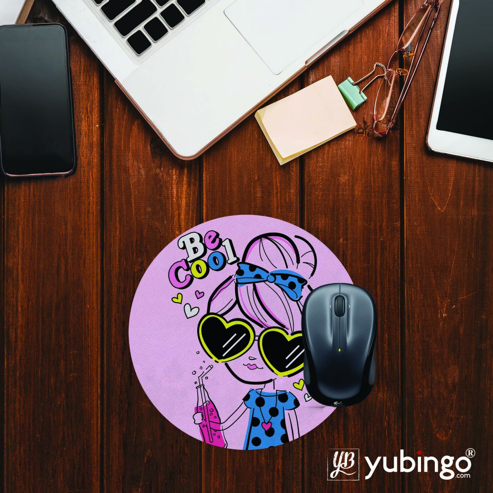 Be Cool Mouse Pad (Round)-Image2