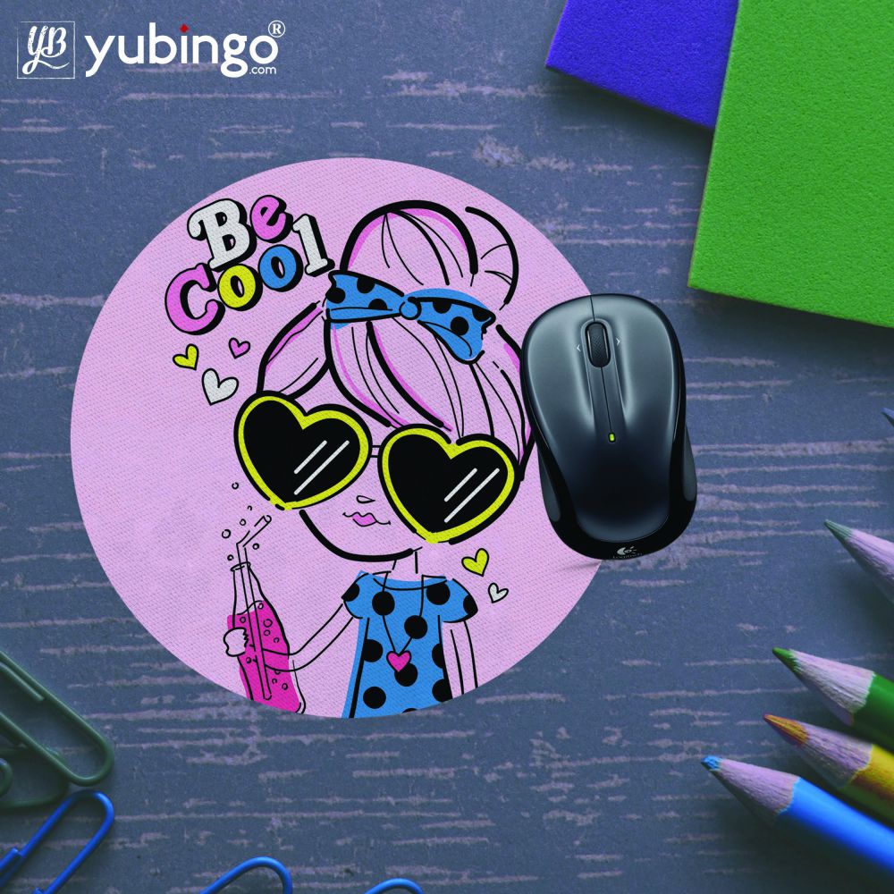 Be Cool Mouse Pad (Round)-Image5