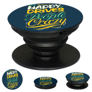 Be Happy Mobile Grip Stand (Black)-Image2