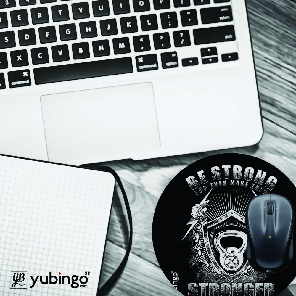 Be Strong Mouse Pad (Round)-Image4
