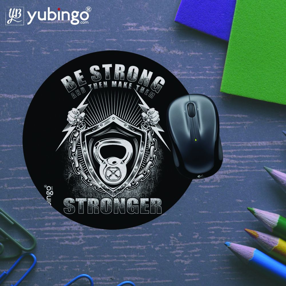 Be Strong Mouse Pad (Round)-Image5
