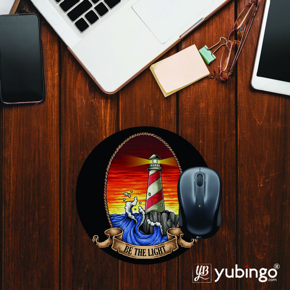 Be The Light Mouse Pad (Round)-Image2