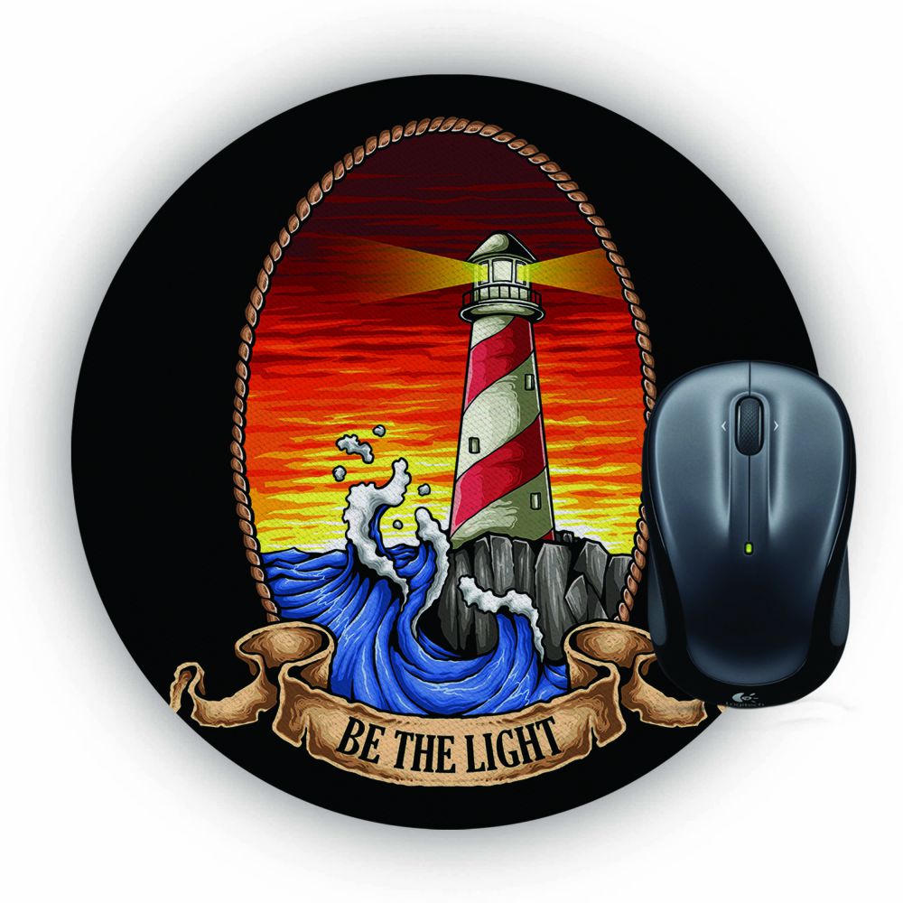 Be The Light Mouse Pad (Round)