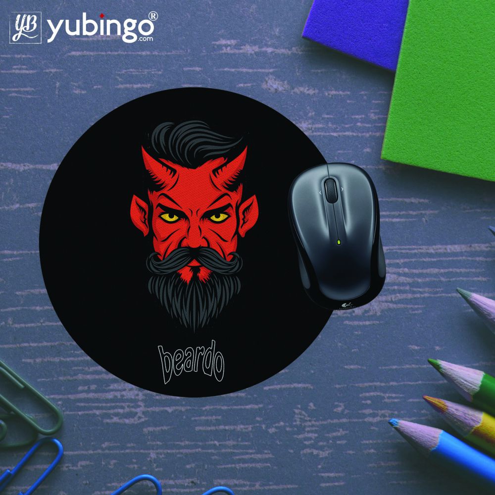 Beardo Stylish Fellow Mouse Pad (Round)-Image5